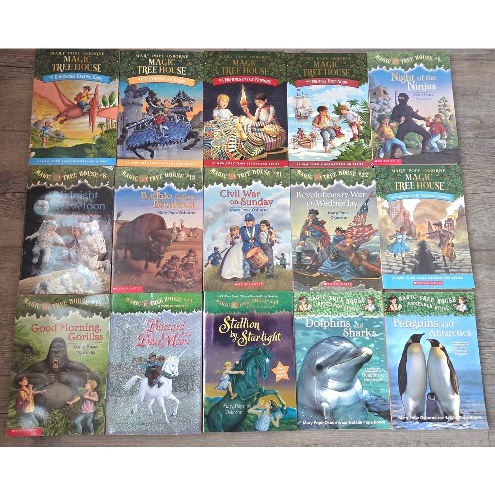 15 Magic Tree House Books Lot - Mary Pope Osborne - Early Reader Adventure